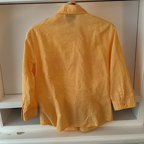Talbots blouse light orange color - Picture 3 of 3